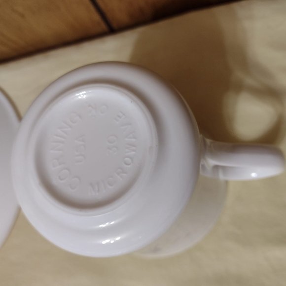 14 pcs Vintage Corelle / Corning Cups & Saucers Pastel Ballet Pattern - Picture 12 of 13